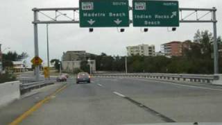 Drawbridges of the Pinellas Beaches Park Blvd Bridge to Tierra Verde [upl. by Atinnor]