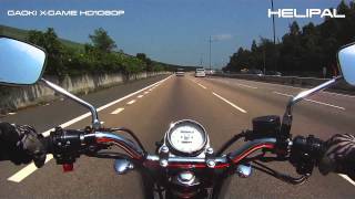 Gaoki XGame HD1080P Camera on Motorcycle [upl. by Kila751]