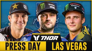 2024 Las Vegas SuperMotocross Finals  Press Day ft Webb Kitchen Craig [upl. by Arnaud300]