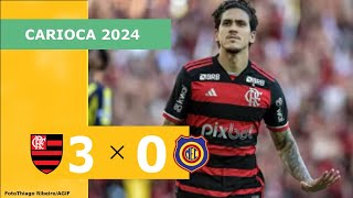 FLAMENGO 3 X 0 MADUREIRA  CAMPEONATO CARIOCA 2024 VEJA OS GOLS [upl. by Conny]