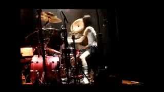 Beautiful Asian girl playing drums  hard rock amp METAL [upl. by Ecinert]