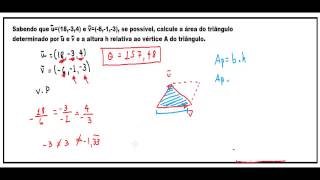 Resumo Vetores no plano e espaço e Produtos de vetores exercícios [upl. by Nayk]