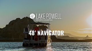 The 48 Navigator Houseboat Operating Video Lake Powell [upl. by Ynnattirb753]