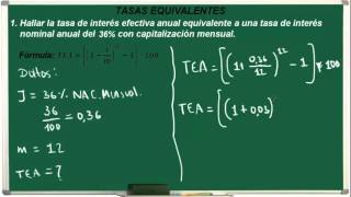 Tasa nominal y tasa efectiva ejemplos Ejercicio 23 [upl. by Airtened]