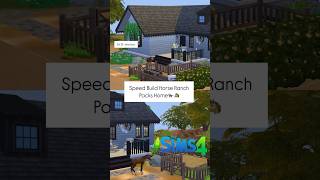 Horse Ranch Home🏇🐴gameviral thesims4 shortsviral horseranch speedbuildthesims4 sims4build [upl. by Ruhtua]