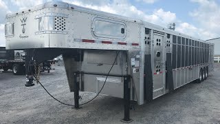 38 Wilson Gooseneck Livestock Trailer [upl. by Koo]