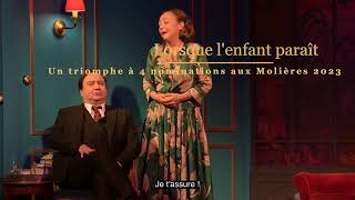 LORSQUE LENFANT PARAÎT avec Catherine Frot et Michel Fau  EXTRAITS MOLIÈRES [upl. by Ainotahs]