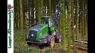 15 Secondes pour abattre ébrancher couper mesurer un arbre  Abatteuse John Deere 1270G [upl. by Sorci]