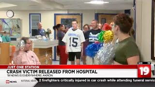 Louisville teen celebrates clap out after 52 days of recovering at Akron Childrens [upl. by Gereron]