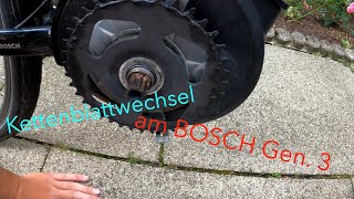 Bosch eBike Motor Generation 3 Kettenblattwechsel [upl. by Fabrice]