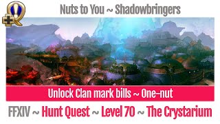 FFXIV Unlock onenut Clan mark bills  Nuts to You  Shadowbringers [upl. by Hetti291]