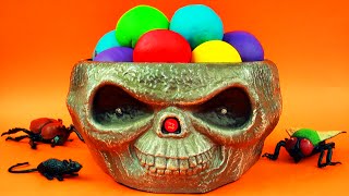 Halloween Candy Ice Cream PlayDoh Surprise Eggs Angry Birds Thomas Tank Transformers Toys FluffyJet [upl. by Darelle]