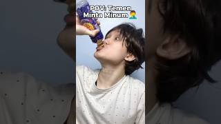 BAGI MINUM KE TEMEN food asmr mukbang [upl. by Airottiv]