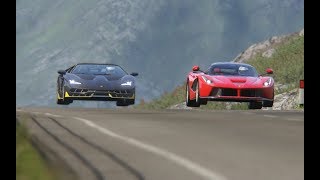 Lamborghini Centenario vs Ferrari LaFerrari at Highlands [upl. by Larrisa]