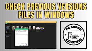 How to check previous versions files in windows 10 [upl. by Areivax]