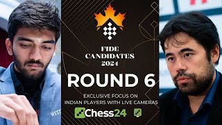 FIDE CANDIDATES 2024 DAY 6  Commentary by Samay Tania Sahil [upl. by Leksehcey]