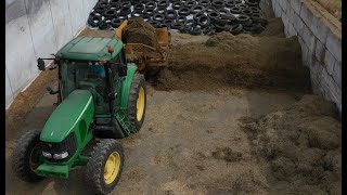 Grinding Haylage Silage Bales with a Vermeer Grinder [upl. by Lauder24]