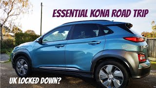 Rare road trip in the Kona Electric  UK lock down [upl. by Seabrook425]