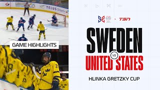 Sweden vs USA FULL HIGHLIGHTS  2024 Hlinka Gretzky Cup [upl. by Brom655]