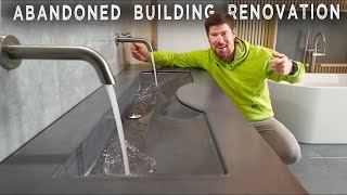 AMAZING Concrete Ramp Sink DIY with INGENIOUS Mold Making Technique [upl. by Tews]