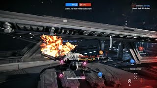 Poe Dameron in starfighter assault is OP  Star Wars battlefront 2 gameplay [upl. by Redan684]