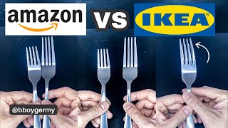 Amazon Basics Forks vs IKEA Dragon Forks Comparison [upl. by Oballa]