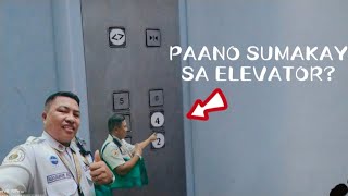 TUTORIAL SA HINDI PA MARUNONG SUMAKAY SA ELEVATOR  PAANO SUMAKAY SA ELEVATOR PARA HINDI MALIGAW [upl. by Ecille156]