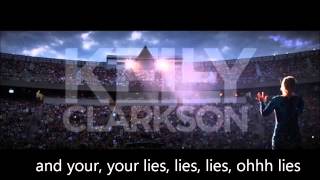 Kelly Clarkson  Lies Black Keys Cover  Lyrics on Screen [upl. by Doelling530]