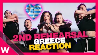 🇬🇷 Greece Second Rehearsal REACTION Marina Satti quotZariquot  Eurovision 2024 [upl. by Maurita22]