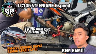 YSUKU RM4xxx DAPAT SEMUA 😮  LC V1 5s MASUK ARM CNC 3inci PANJANG [upl. by Ardnalahs122]