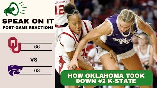 Oklahoma defeat 2 Kansas State Caitlin Clark goes to 2 and more [upl. by Cavit]