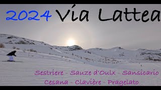 Vialattea Sestriere  2024  Teaching My Girlfriend How to Ski [upl. by Audly310]