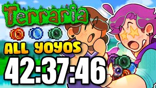 How fast can we get ALL THE YOYOS in Terraria [upl. by Alyhs]