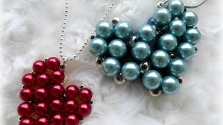 DIY beaded heart locket with secret message inside [upl. by Berte995]