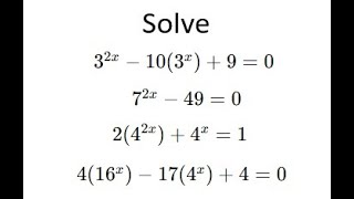 Grade 12 Advanced Functions  Solving exponential equations ch 85 [upl. by Kape477]