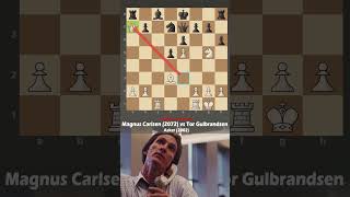 11 Year Old Chess Prodigy Magnus Carlsen Makes His Most Famous Move [upl. by Ainav]