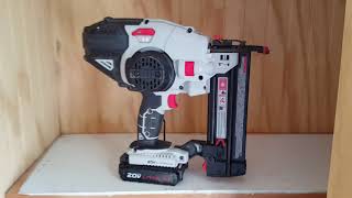 Porter Cable 20V Brad Nailer Review [upl. by Yerot129]