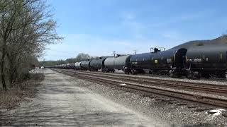 NS 65G ethanol tank empties by Emory Gap 33024 Duo of AC44C6Ms lead [upl. by Aistek]