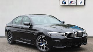 BMW 5 Series Saloon G30 530e M Sport Saloon LCI PHEV 5SME Black Sapphire [upl. by Naval678]