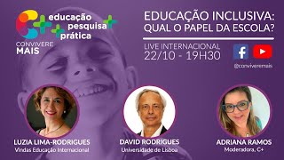 LIVE EDUCAÇÃO INCLUSIVA QUAL O PAPEL DA ESCOLA [upl. by Nived43]