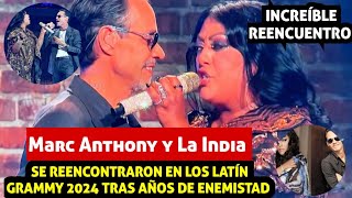 Marc Anthony y La India se reencontraron en los Latin Grammy 2024 tras años de enemistad [upl. by Dorine974]