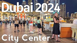 Dubai 4K Amazing City Center Downtown Dubai Walking Tour 🇦🇪 [upl. by Wilkie]