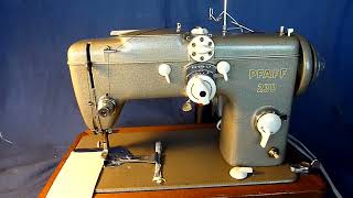 Pfaff 230 sewing machine speed test [upl. by Ginzburg906]