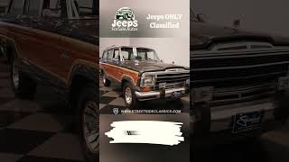 🚙 1986 Jeep Wagoneer For Sale Low Mileage Classic Jeep 🌟 [upl. by Tegirb]