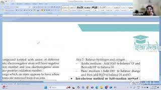 Redox reactions  Chemistry  Session 18 [upl. by Avenej]