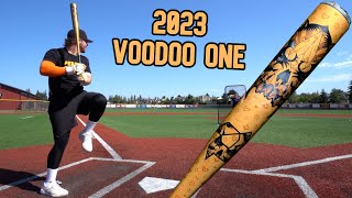 Hitting with the 2023 DeMarini Voodoo One  BBCOR Baseball Bat Review [upl. by Moyer130]