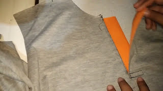 How to sew a polo shirt Cara menjahit kaos polo  Placket cutting and stitching [upl. by Dloraj]