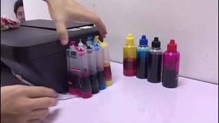 How to refill ink for Canon E410E470 modified CISS ink tank [upl. by Subak870]