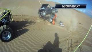 Glamis Rzr crash and roll over [upl. by Aziram]