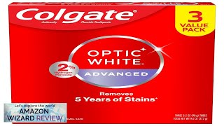 Colgate Optic White Advanced Hydrogen Peroxide Toothpaste Teeth Whitening Toothpaste Review [upl. by Iturhs]